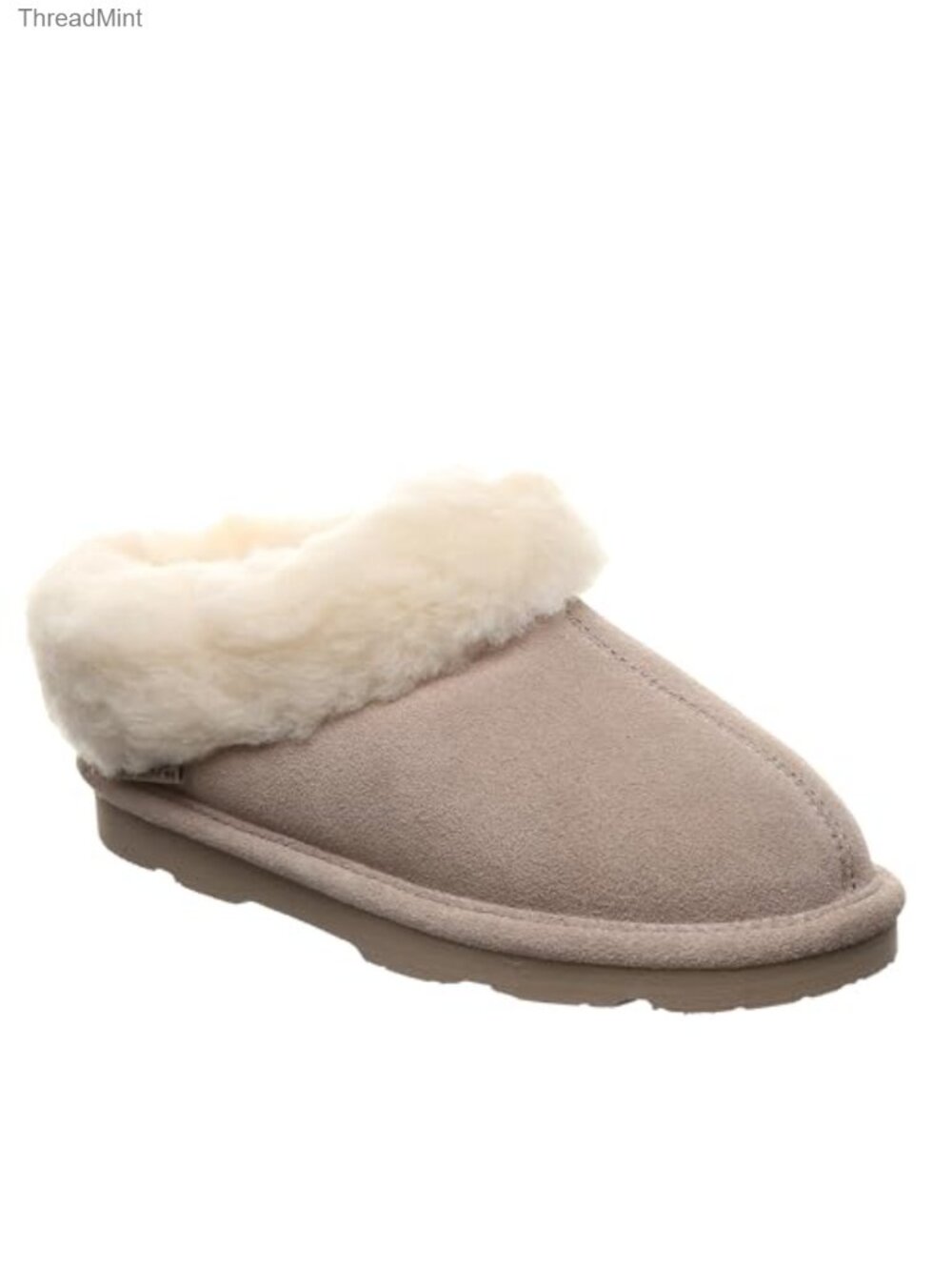 Girls Wool Blend Suede Bootie Slippers Water Repellent Pull-On